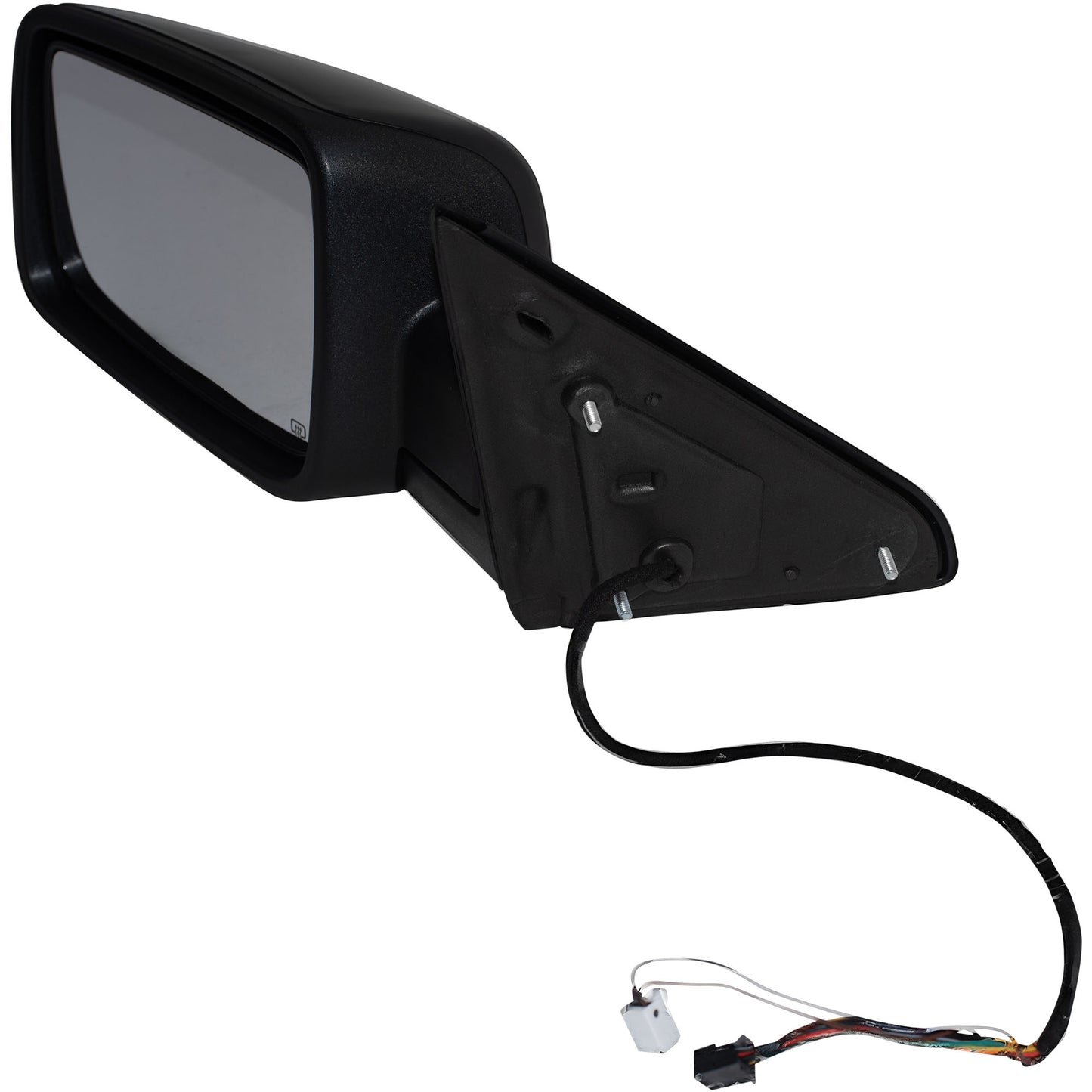 6 X 9 Power Door Mirror Paint to Match Black Cover With Heat-LED Turn Signal Light-Puddle Light-Manual Folding Without Auto Dimming Driver Left for 2009-2010 Dodge RAM 1500 Without Towing Package 2011-2012 RAM 1500 Without Towing Package