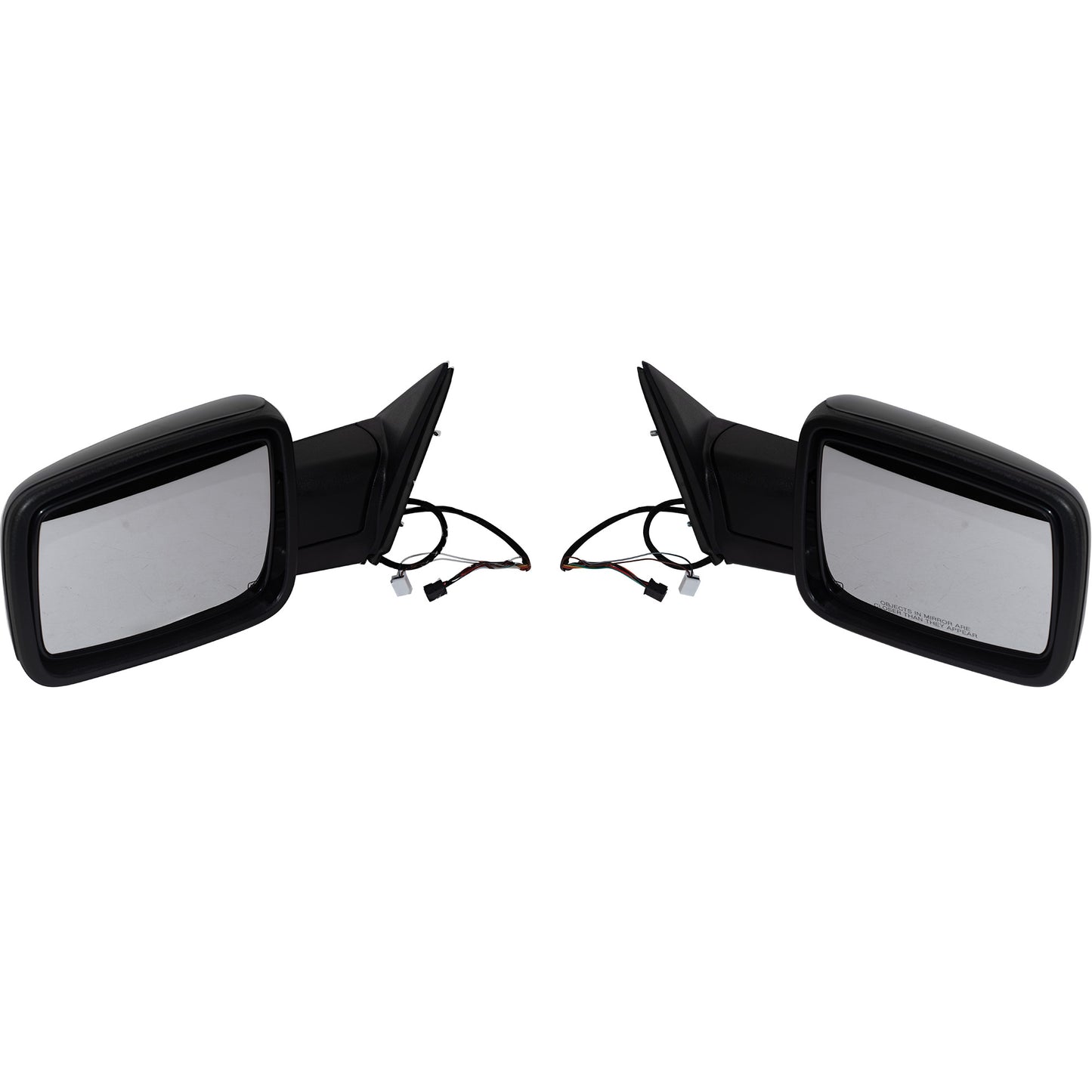 6 X 9 Power Door Mirror Paint to Match Black Cover With Heat-LED Turn Signal Light-Puddle Light-Manual Folding Without Auto Dimming Driver Left Passenger Right for 2009-2010 Dodge RAM 1500 Without Towing Package 2011-2012 RAM 1500 Without Towing Package