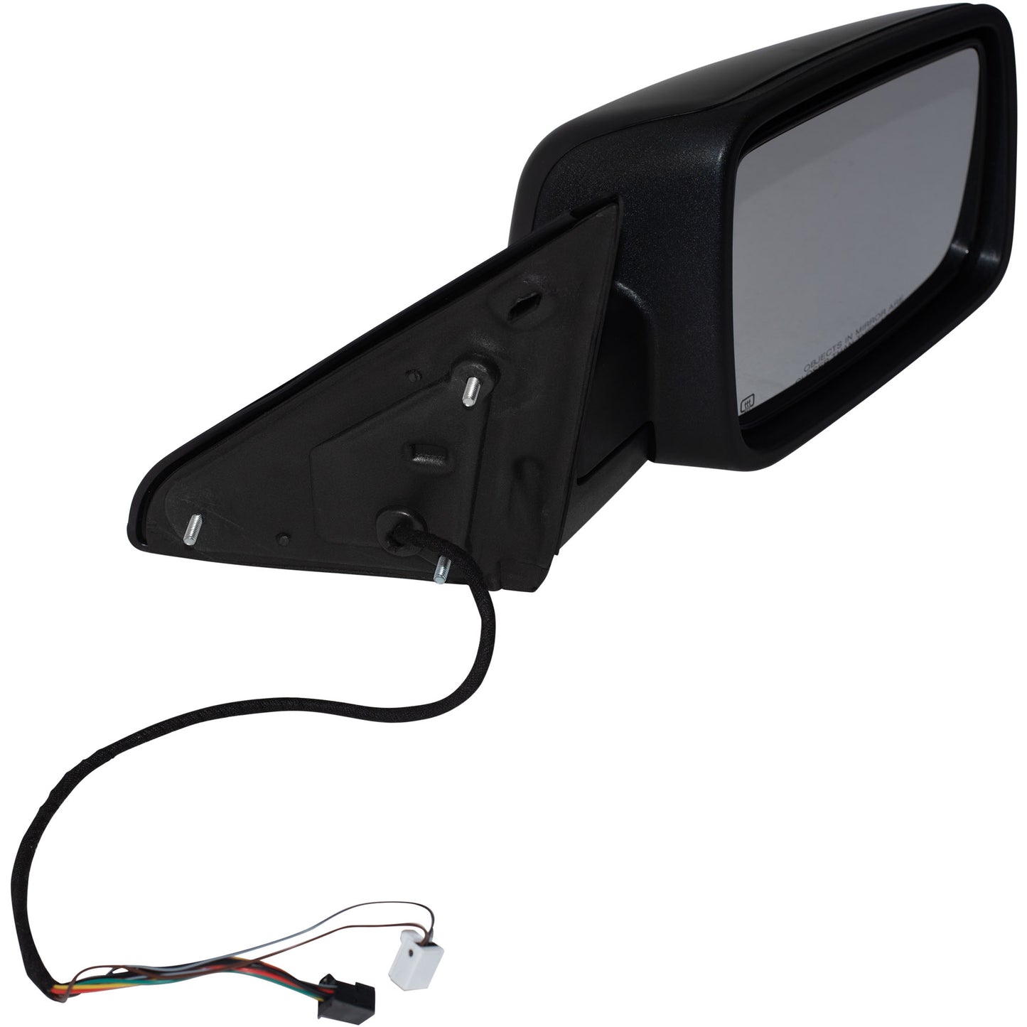 6 X 9 Power Door Mirror Paint to Match Black Cover With Heat-LED Turn Signal Light-Puddle Light-Manual Folding Without Auto Dimming Passenger Right for 2009-2010 Dodge RAM 1500 Without Towing Package 2011-2012 RAM 1500 Without Towing Package