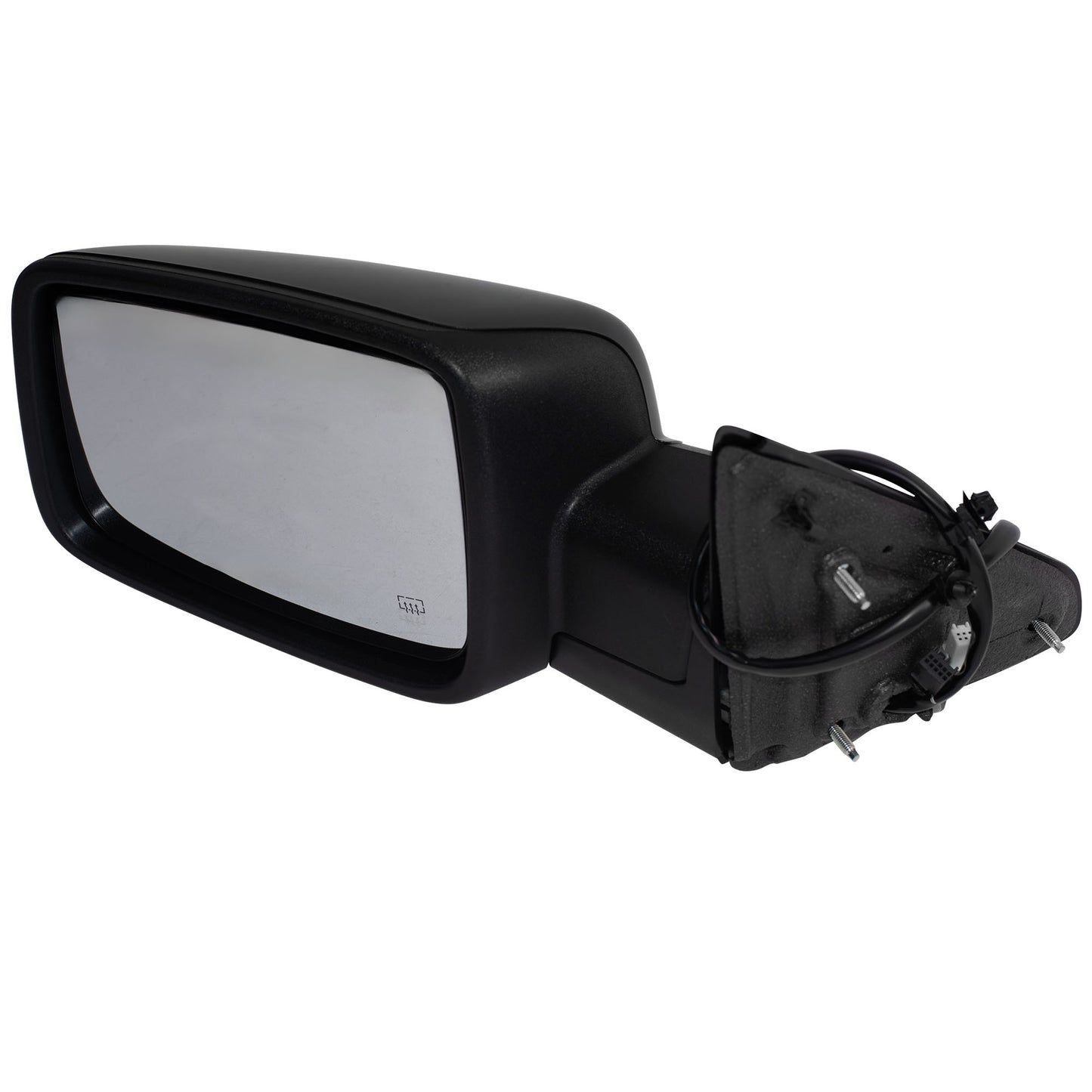 6X9 Power Door Mirror PTM Black With Heat-LED Signal-Puddle Light-Power Folding-Temperature Sensor Without Auto Dimming Driver Left for 2013-2018 RAM 1500 2019-2020 RAM 1500 Classic Without Towing Package 2018 RAM 2500 Without Towing Package