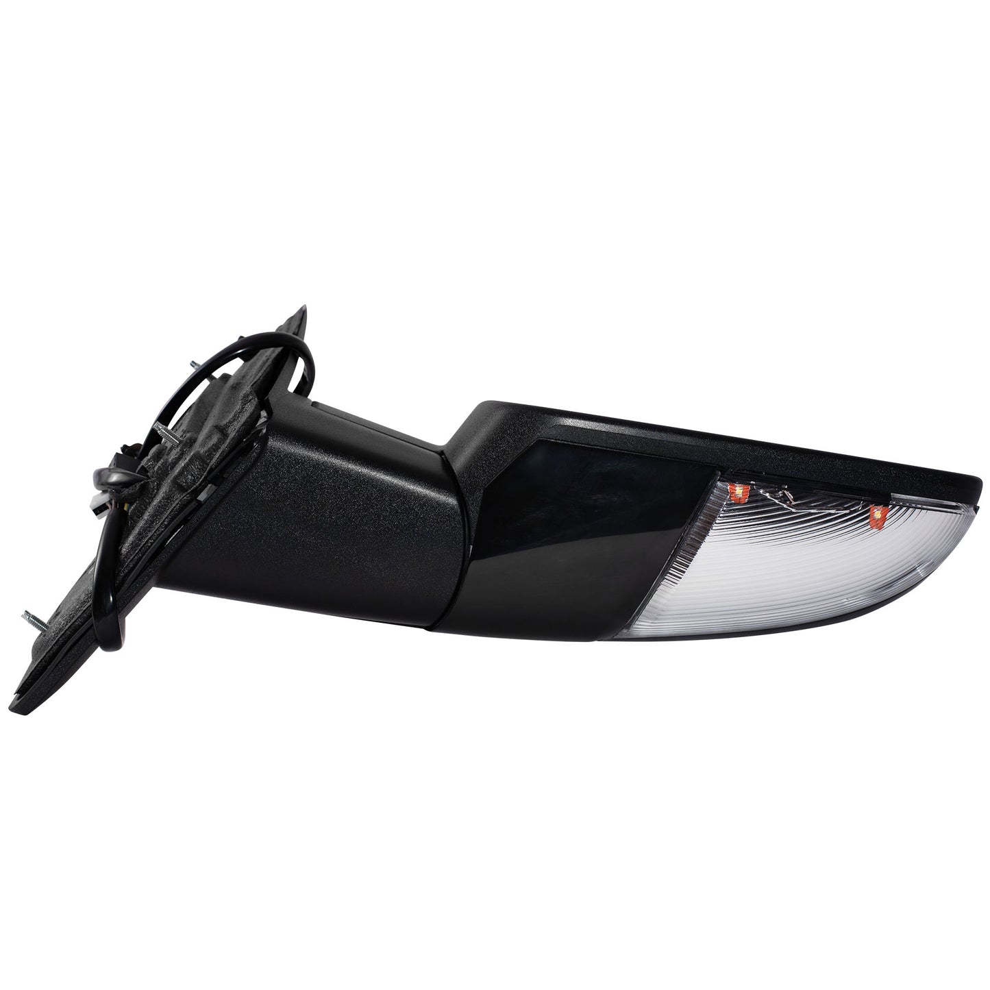 Power Door Mirror PTM Black With Heat-LED Signal-Puddle Light-Power Folding-LH Temperature Sensor Without Auto Dimming Set Driver Left Passenger Right for 6X9 Non-Towing 2013-2018 RAM 1500 2019-2020 RAM 1500 Classic 2018 RAM 2500