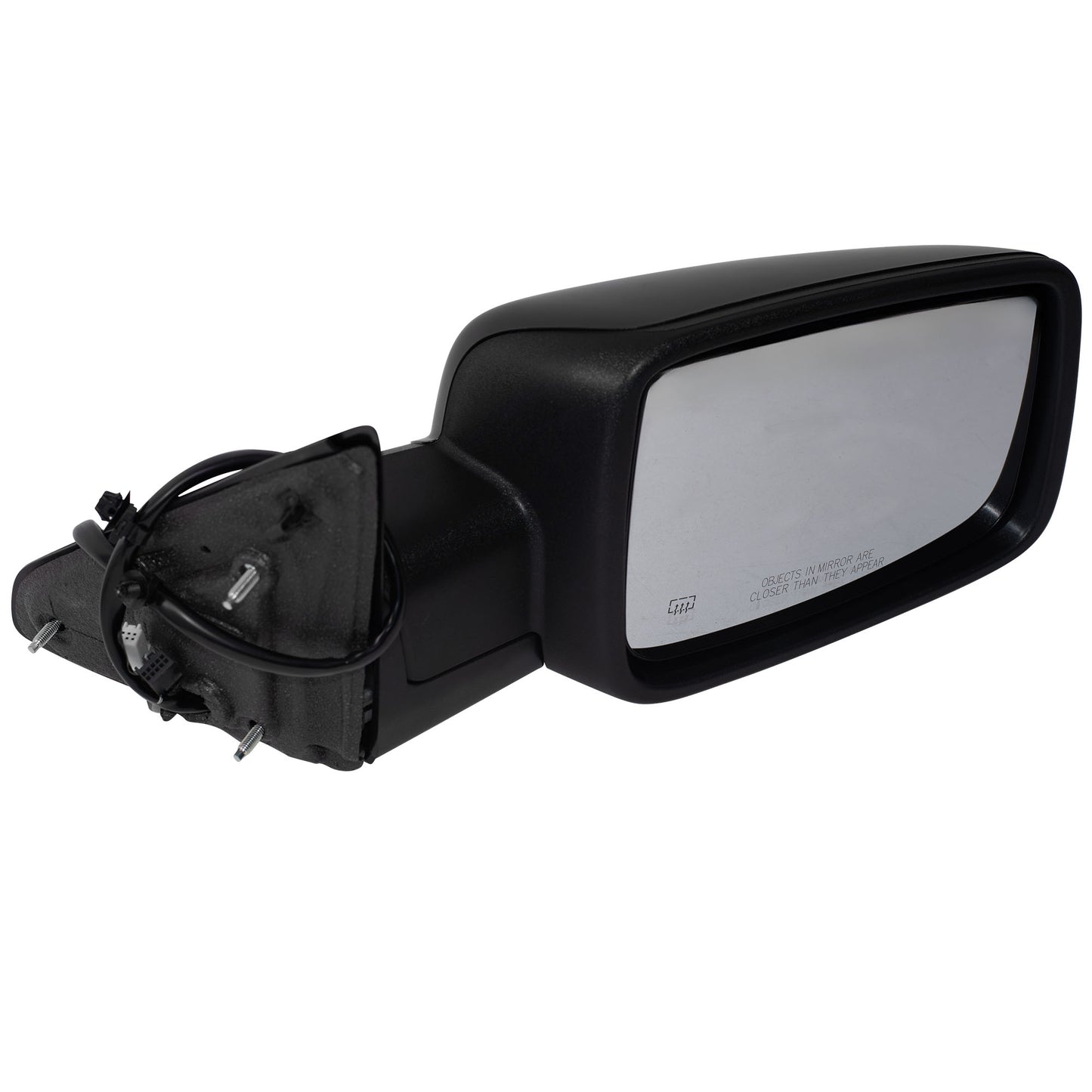Power Door Mirror PTM Black With Heat-LED Signal-Puddle Light-Power Folding Without Auto Dimming Passenger Right for 6X9 Non-Towing 2013-2018 RAM 1500 2019-2020 RAM 1500 Classic 2018 RAM 2500