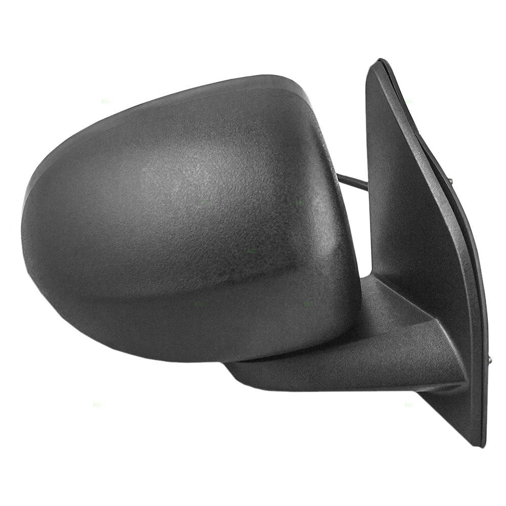 Replacement Passenger Power Side View Mirror Heated Textured Compatible with 2007-2017 Compass 5115046AK