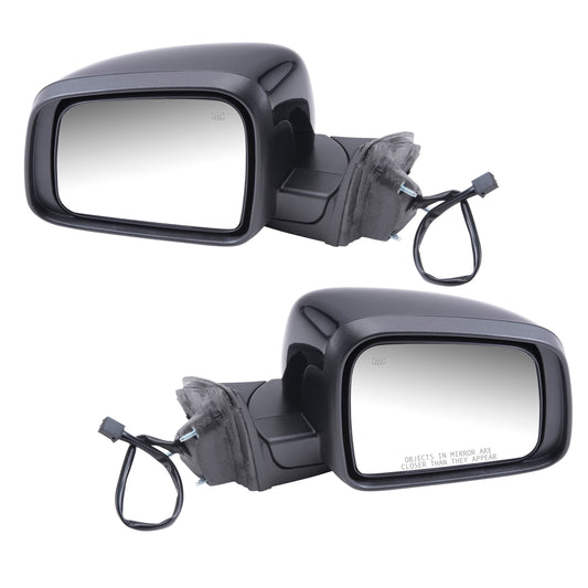 Driver and Passenger Power Side View Mirrors Heated Manual Folding 11-18 Jeep Grand Cherokee Replaces 5SG19TZZAF 5SG18AXRAF CH1320330 CH1321330