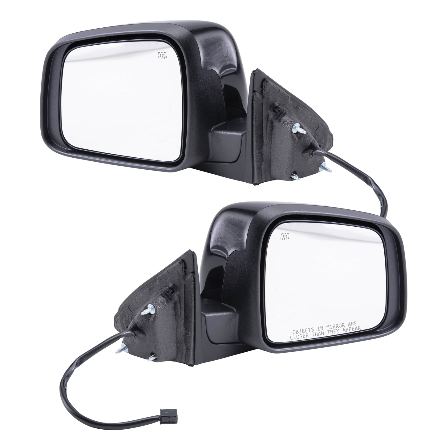 Driver and Passenger Power Side View Mirrors Heated Manual Folding 11-18 Jeep Grand Cherokee Replaces 5SG19TZZAF 5SG18AXRAF CH1320330 CH1321330