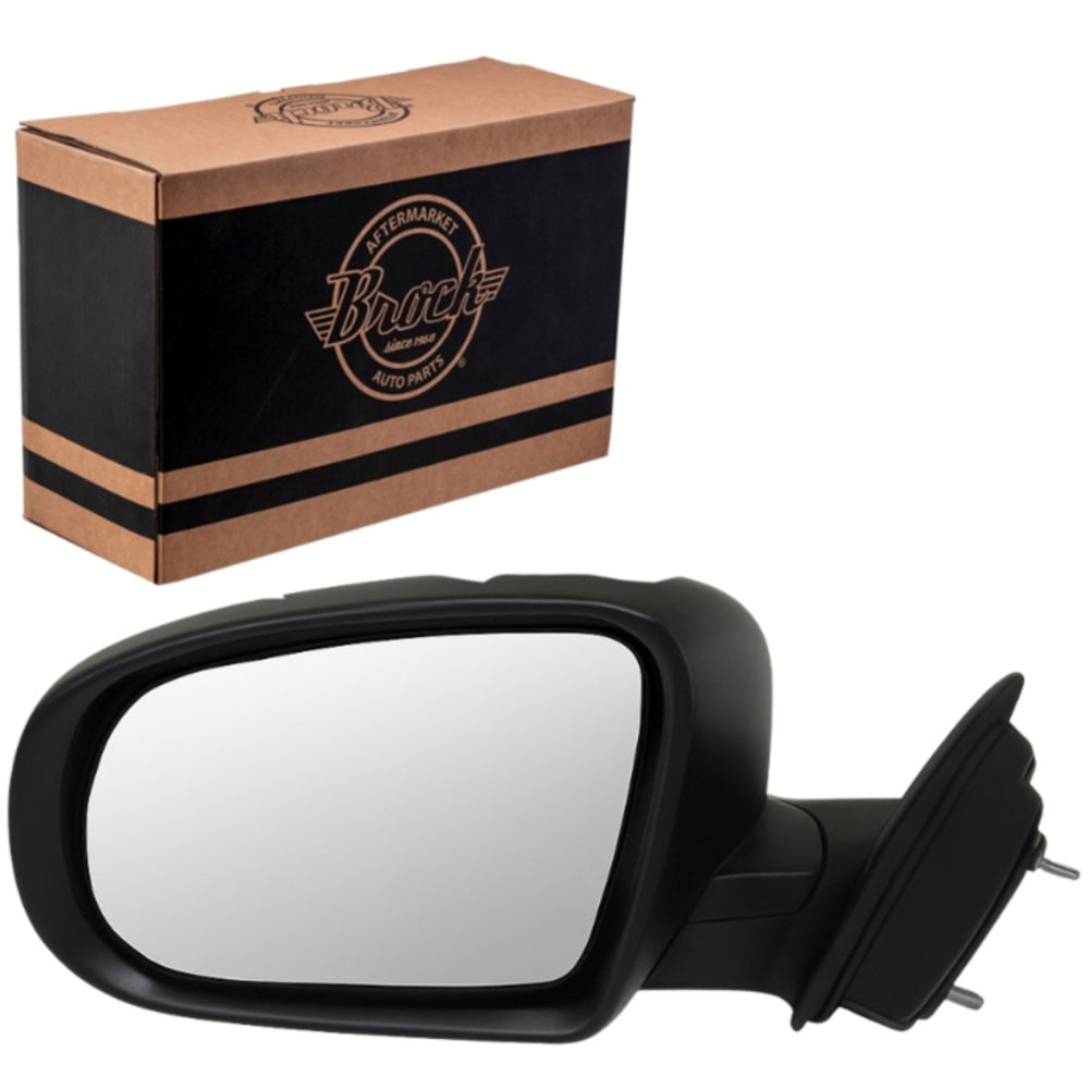 Brock Replacement Driver Side Power Mirror Textured Black with Heat without Signal, Memory or Blind Spot Sensor Compatible with 2014-2019 Cherokee 68164061AD 68228913AA