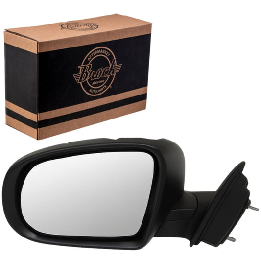 Brock Replacement Driver Side Power Mirror Textured Black with Heat without Signal, Memory or Blind Spot Sensor Compatible with 2014-2019 Cherokee 68164061AD 68228913AA