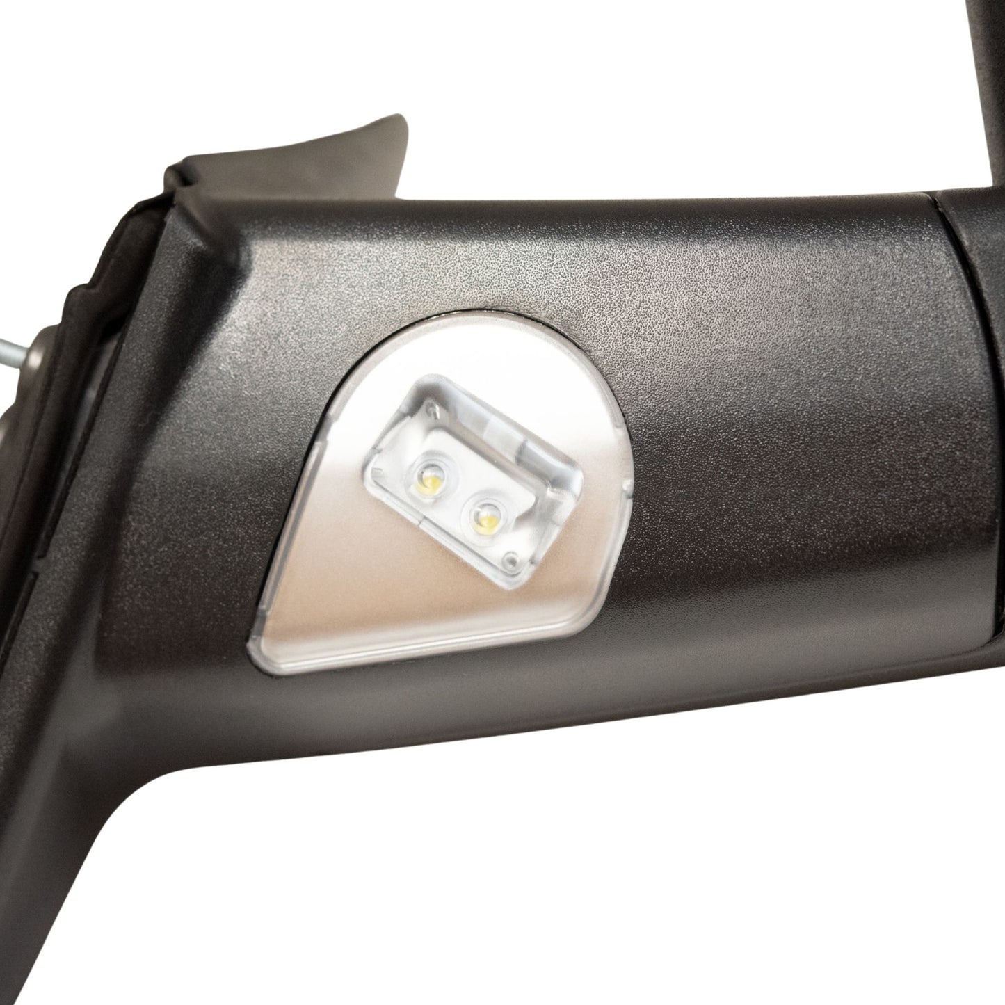 Brock Replacement Passenger Power Tow Flip-Up Mirror Heated Clear Signal Puddle Lamp Compatible with 2009-2010 1500 2010 2500 3500 2011-2012 Pickup Truck 55372071AJ 55372070AJ
