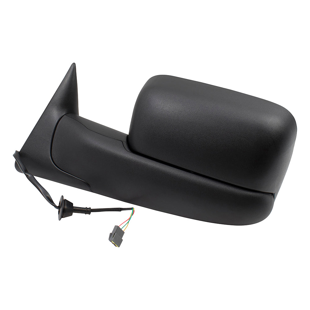 Brock Pair Set Performance Upgrade Power Side View Tow Mirrors Orignal Arm Design 7x10 Flip-Up Textured w/ Mounting Bracket 94-97 Dodge Ram Pickup Truck Replaces 55074917 55076613 55076519 55076612