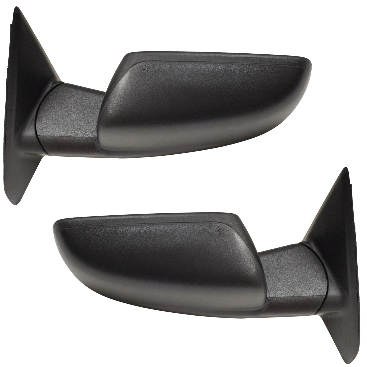 6 X 9 Manual Door Mirror Textured Black With Temperature Sensor Driver Left Passenger Right for 2013-2018 RAM 1500 Without Towing Package 2019-2024 RAM 1500 Classic Without Towing Package 2013-2022 RAM 2500 Without Towing Package