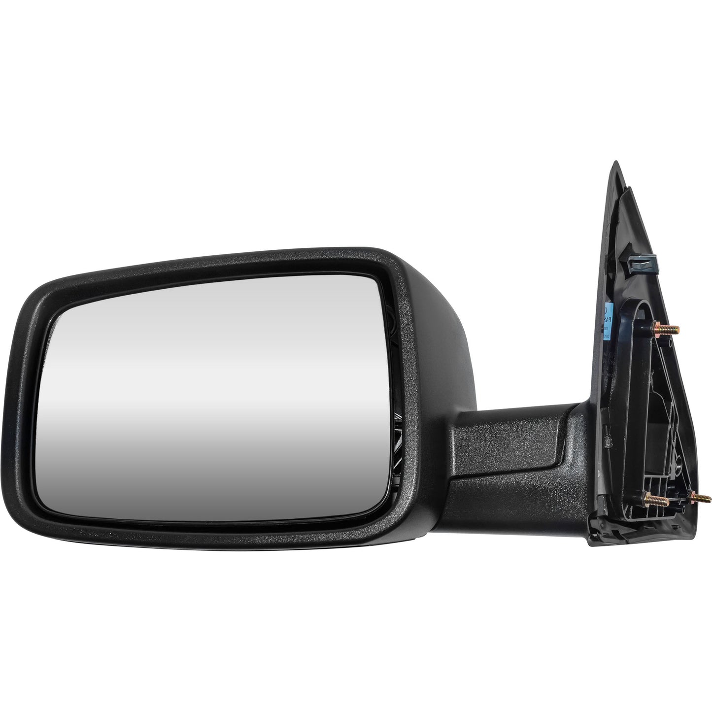 6 X 9 Manual Door Mirror Textured Black Driver Left for 2009-2010 Dodge RAM 1500 Without Towing Package 2011-2012 RAM 1500 Without Towing Package 2010 Dodge RAM 2500 Without Towing Package 2011-2012 RAM 2500 Without Towing Package