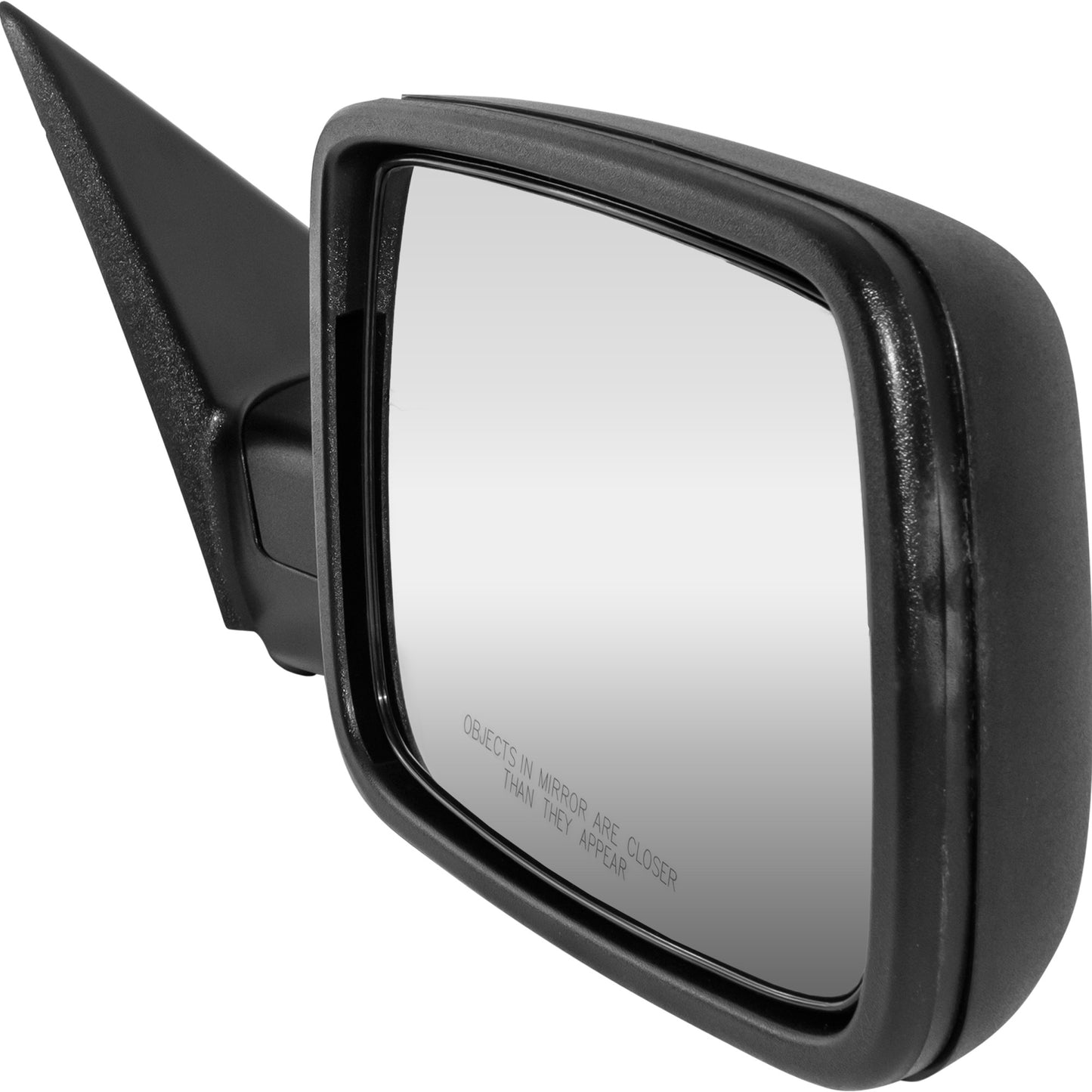 6 X 9 Manual Door Mirror Textured Black Passenger Right for 2009-2010 Dodge RAM 1500 Without Towing Package 2011-2012 RAM 1500 Without Towing Package 2010 Dodge RAM 2500 Without Towing Package 2011-2012 RAM 2500 Without Towing Package