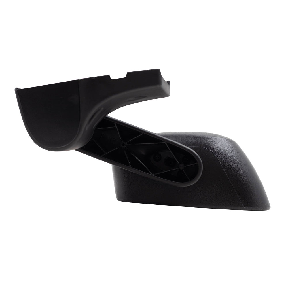 Replacement Driver Manual Side View Mirror Textured Black Compatible with 2003-2006 Wrangler 55395061AD