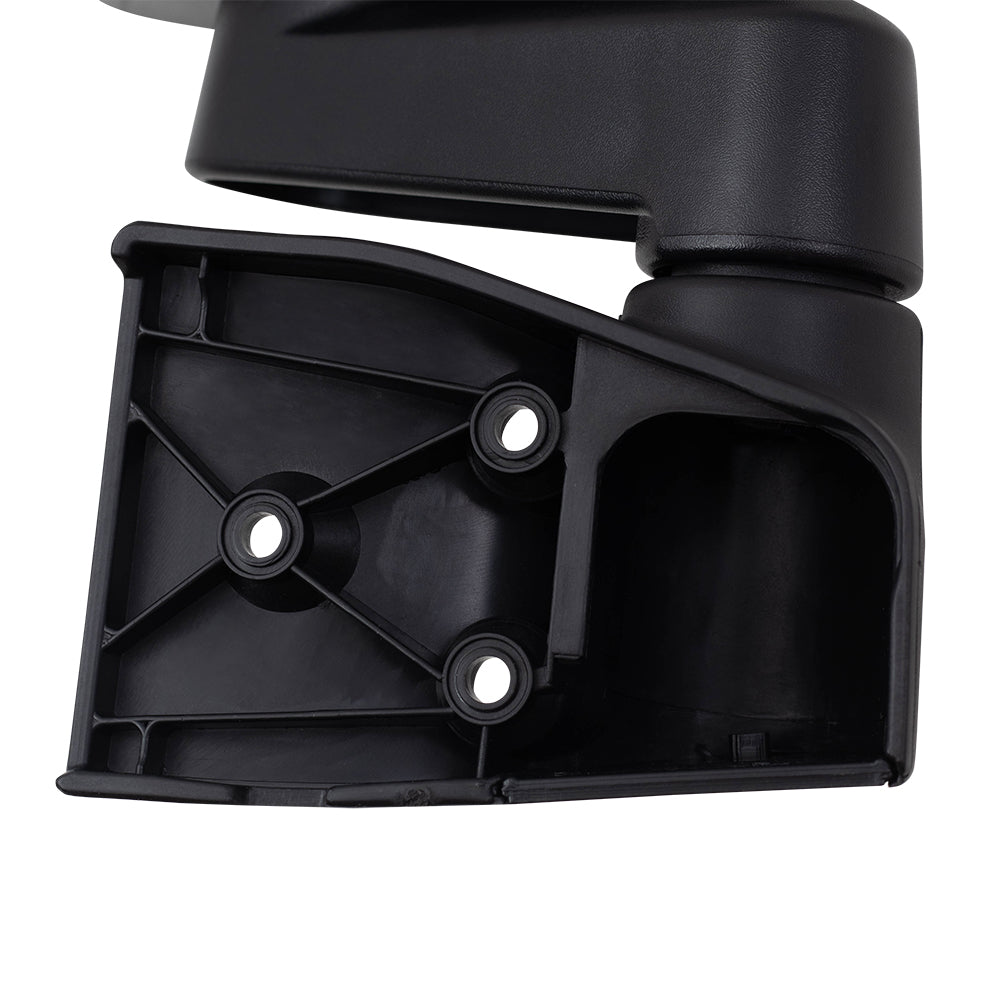 Replacement Passenger Manual Side View Mirror Textured Black Compatible with 2003-2006 Wrangler 55395060AD