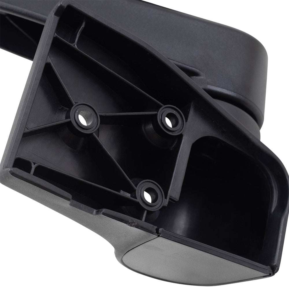 Replacement Passenger Manual Side View Mirror Textured Black Compatible with 2003-2006 Wrangler 55395060AD