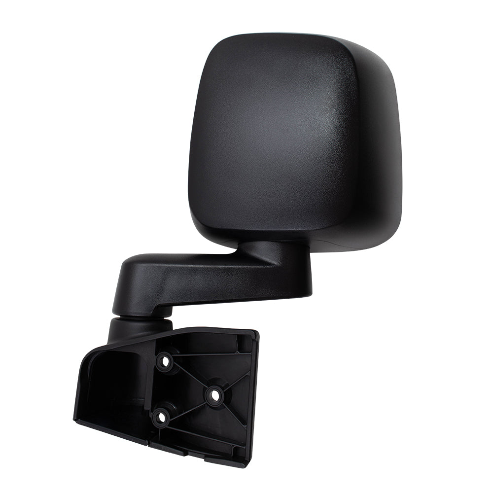 Replacement Driver Manual Side View Mirror Textured Black Compatible with 2003-2006 Wrangler 55395061AD