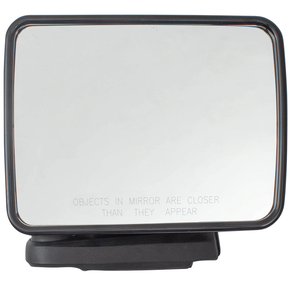 Replacement Passengers Manual Side View Mirror Sail Mounted Ready to Paint Housing Compatible with 87-93 Ram 50 87-96 Mighty Max Pickup Truck