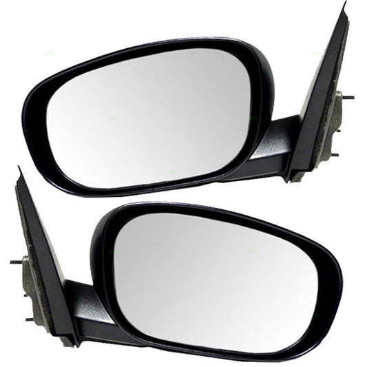 Driver and Passenger Power Side View Mirrors Textured Replacement for Dodge 4806157AD 4806156AD