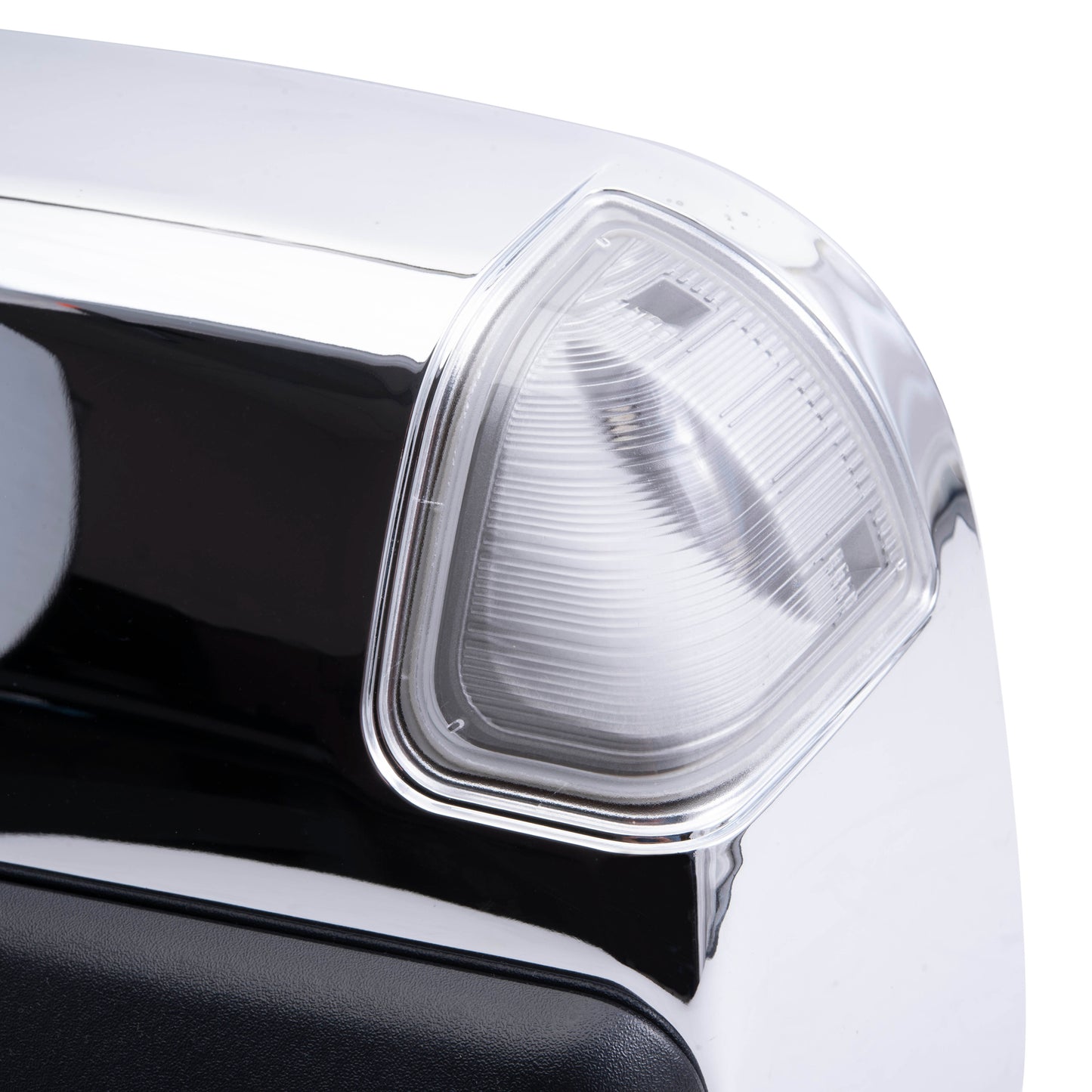 Brock Replacement Driver Power Tow Side View Mirror Heated Signal Puddle Lamp Memory w/ Chrome Cover Compatible with 2009-2010 1500 2010 2500 3500 2011-2012 Pickup Truck 68033735AF