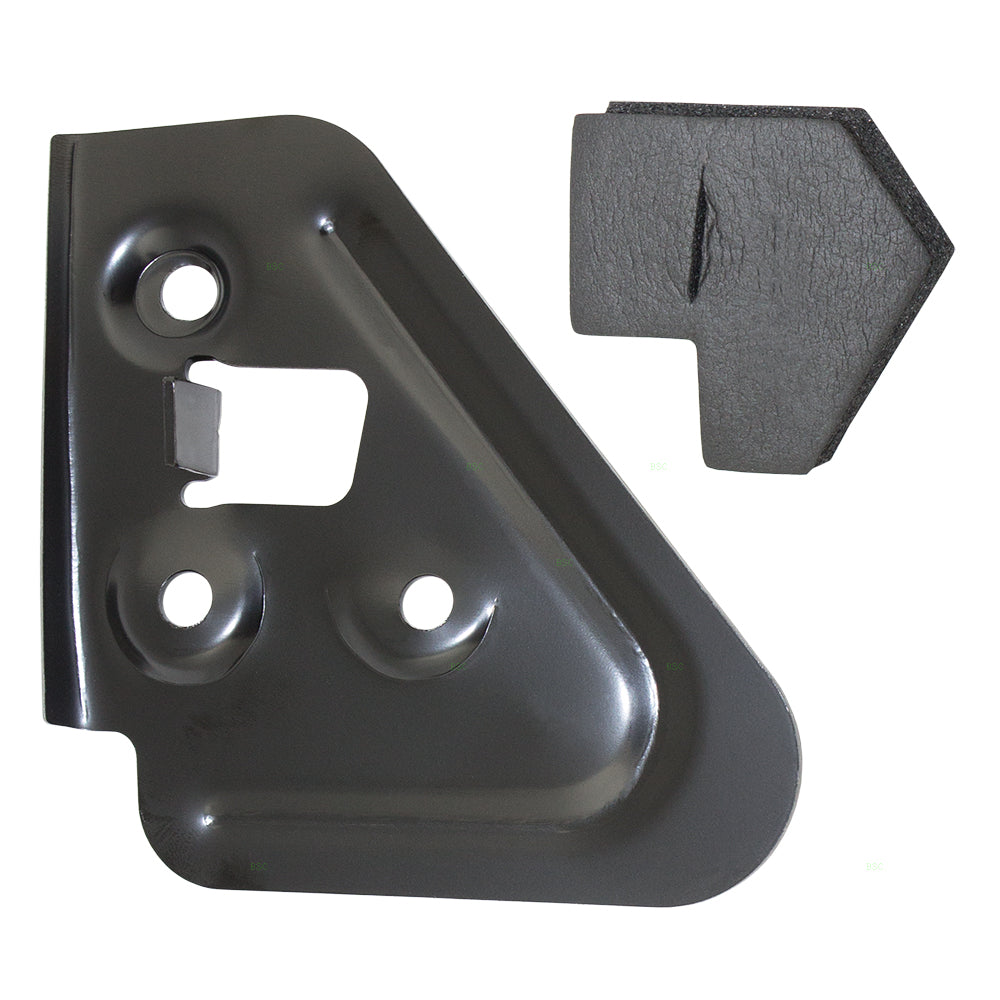 Brock Replacement Passenger Side Manual Trailer Tow Mirror Textured Black and Mounting Bracket Compatible with 1994-2001 1500 & 1994-2002 2500/3500 55156128AC 55156334AD