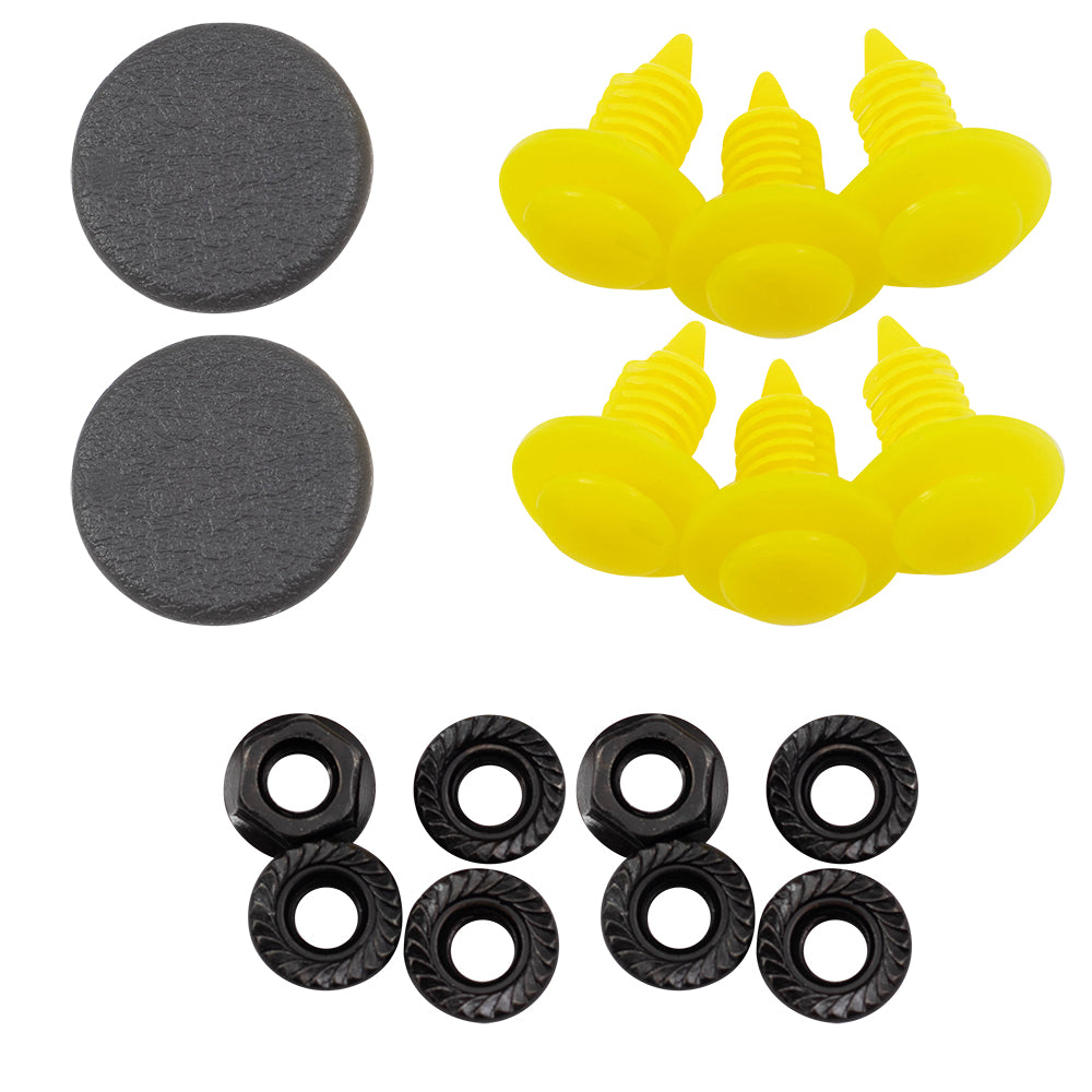 Brock Aftermarket Replacement Driver Left Passenger Right Manual Trailer Tow Mirrors Textured Black and Mounting Brackets 4 Piece Set Compatible with 1994-2001 Dodge 1500