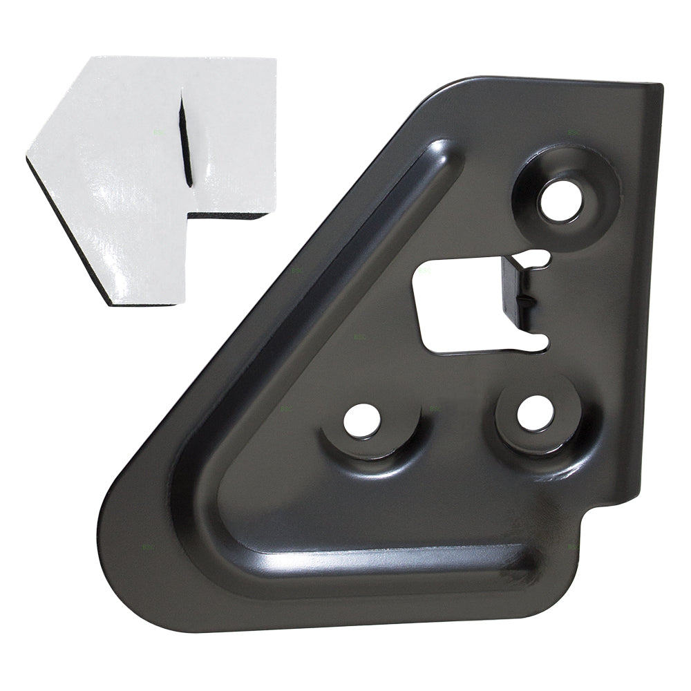 Brock Replacement Passenger Side Manual Trailer Tow Mirror Textured Black and Mounting Bracket Compatible with 1994-2001 1500 & 1994-2002 2500/3500 55156128AC 55156334AD