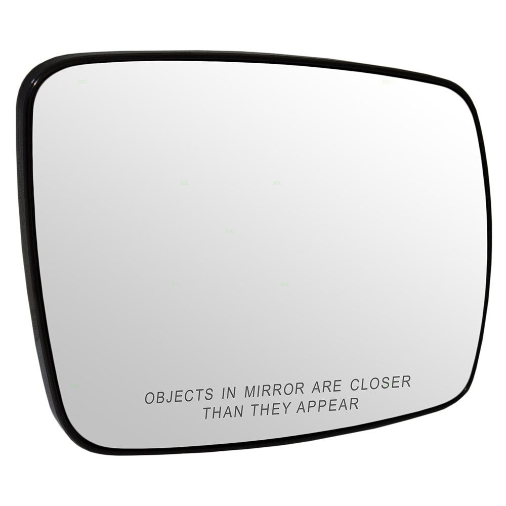 Brock Replacement Passenger Side View Mirror Glass & Base OEM Substitute Compatible with 2009-2016 Journey 68045692AA CH1323394