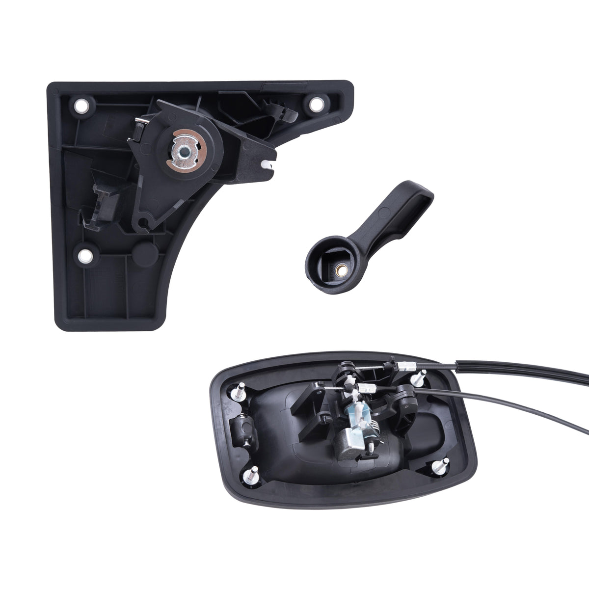 Brock Replacement Driver Left Passenger Right Inside & Outside Sliding Side Door Handles With Inside Bezel Textured Black 6 Piece Set For 2014-2023 RAM Promaster