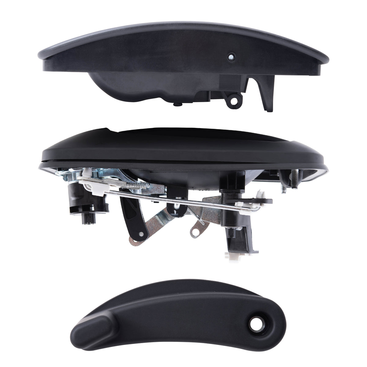 Brock Replacement Rear Driver Left Passenger Right Cargo Door Inside & Outside Door Handle 3 Piece Set Textured Black For 2014-2023 RAM Promaster