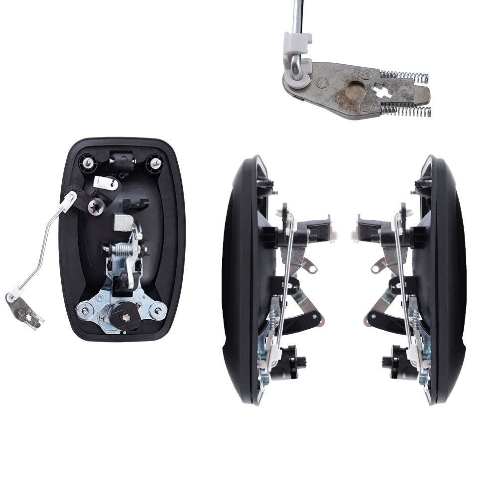 Brock Replacement Driver Left Passenger Right Outside Door Handle 5 Piece Set Textured Black For 2014-2021 RAM Promaster