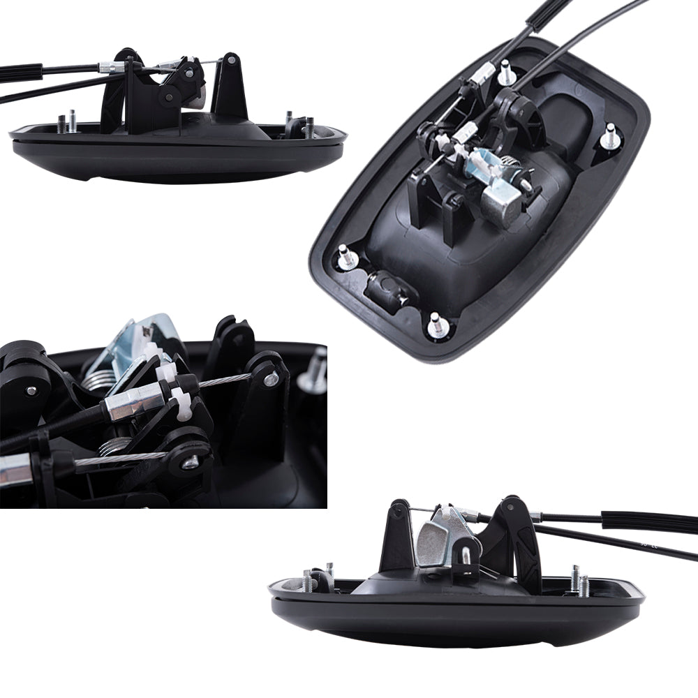 Brock Replacement Driver Left Passenger Right Outside Door Handle 5 Piece Set Textured Black For 2014-2021 RAM Promaster