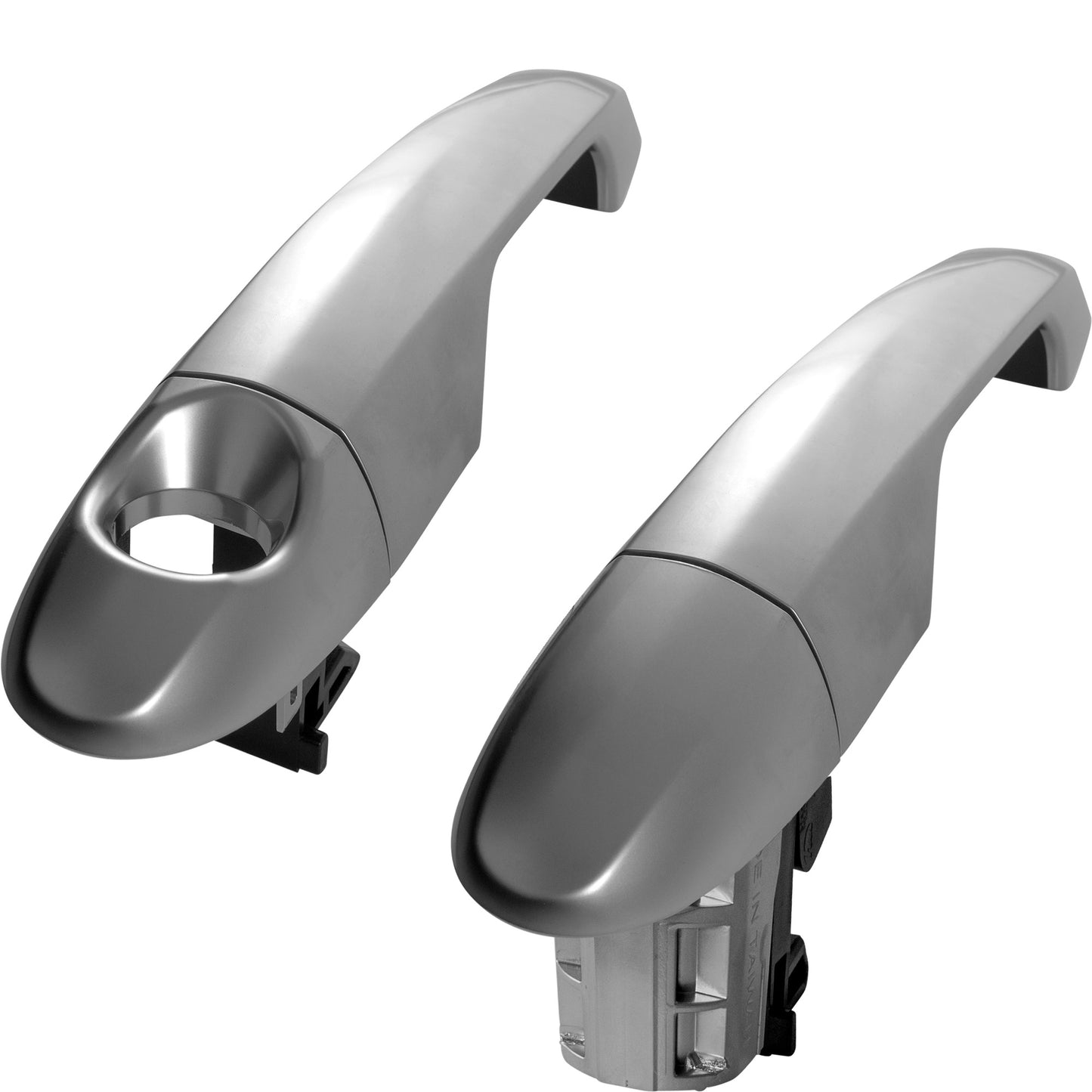 4 Piece Replacement Silver Outside Door Handle Set Driver Left Passenger Right Front & Rear For 2014-2020 FIAT 500L