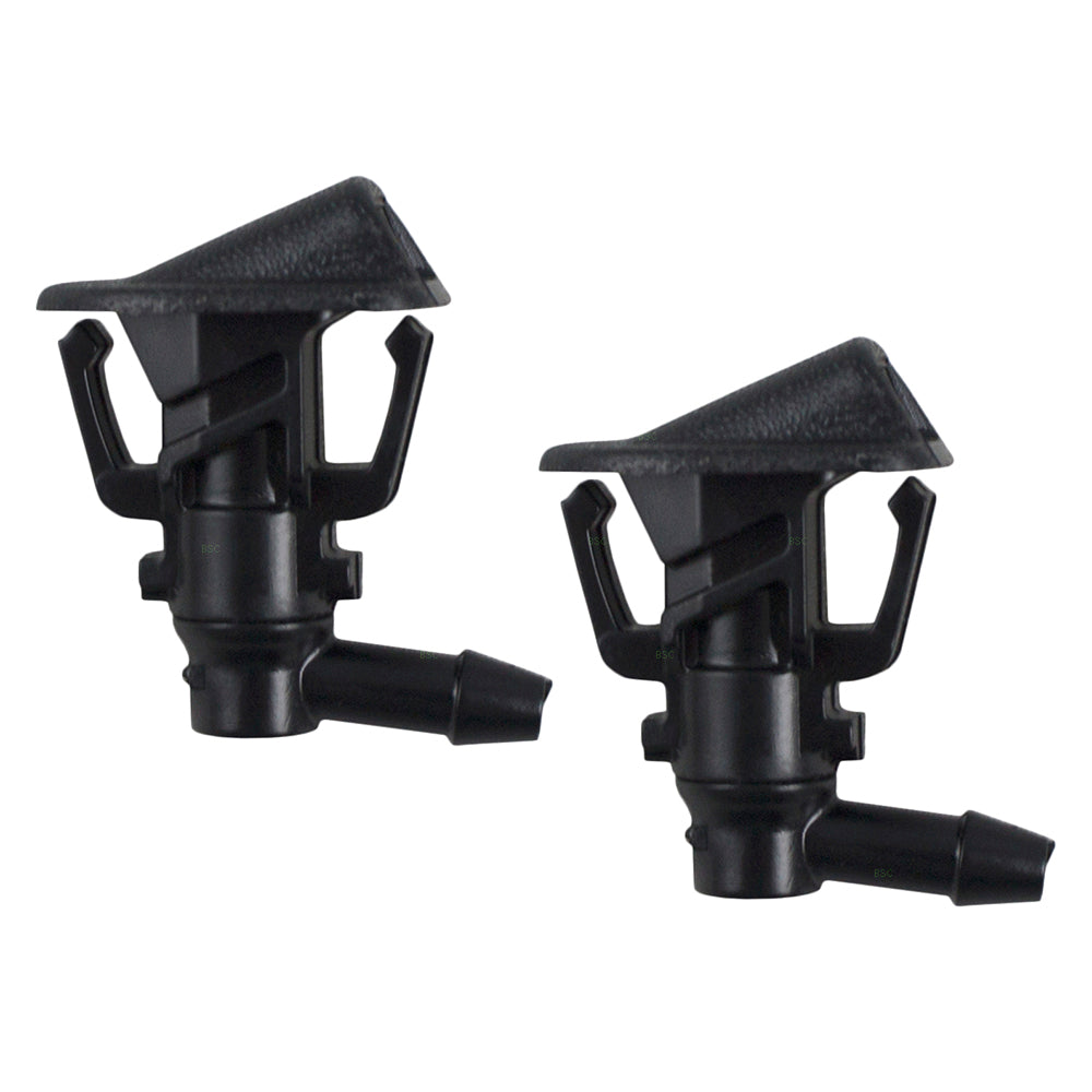 Brock Replacement Front Windshield Washer Nozzles Set Compatible with 2013-2017 Wrangler 2018 Wrangler JK & Unlimited