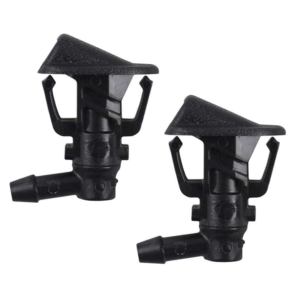 Brock Replacement Front Windshield Washer Nozzles Set Compatible with 2013-2017 Wrangler 2018 Wrangler JK & Unlimited