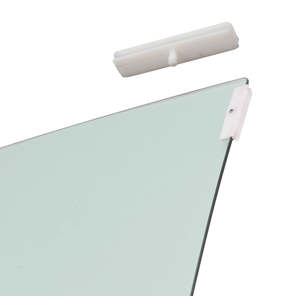 Brock Replacement Front Driver Passenger Side Power Window Regulator with Motor and OE Type Glass Guide Set Plus Glass Run Channel Guide Clips. Compatible With 2012-2019 500/500c 2013-2019 500e