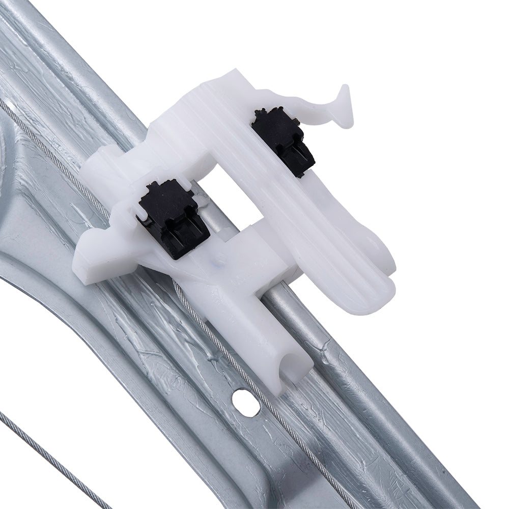 Brock Replacement Front Driver Passenger Side Power Window Regulator with Motor and OE Type Glass Guide Set Plus Glass Run Channel Guide Clips. Compatible With 2012-2019 500/500c 2013-2019 500e