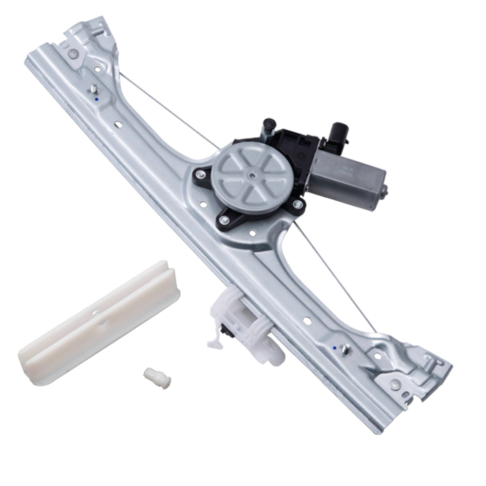 Brock Replacement Front Passenger Side Power Window Regulator with Motor and OE Type Glass Guide Plus Glass Run Channel Guide Clip Compatible With 2012-2019 500/500c 2013-2019 500e