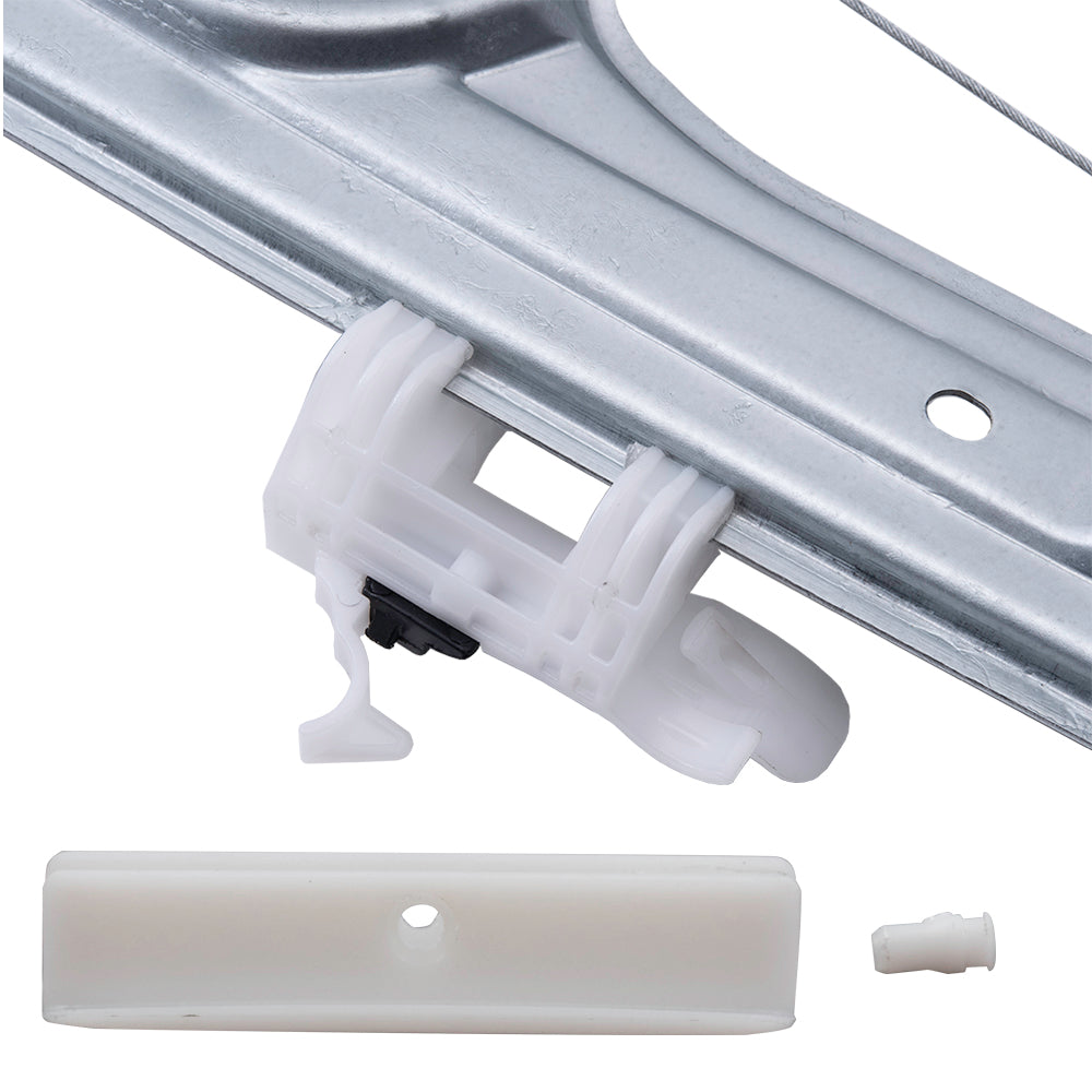 Brock Replacement Front Passenger Side Power Window Regulator with Motor and OE Type Glass Guide Plus Glass Run Channel Guide Clip Compatible With 2012-2019 500/500c 2013-2019 500e