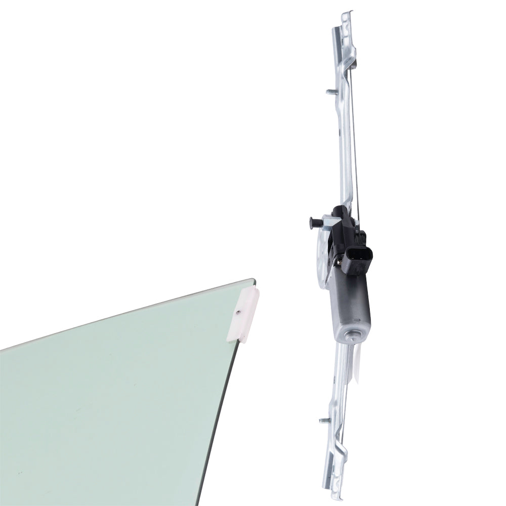 Brock Replacement Front Passenger Side Power Window Regulator with Motor and OE Type Glass Guide Plus Glass Run Channel Guide Clip Compatible With 2012-2019 500/500c 2013-2019 500e