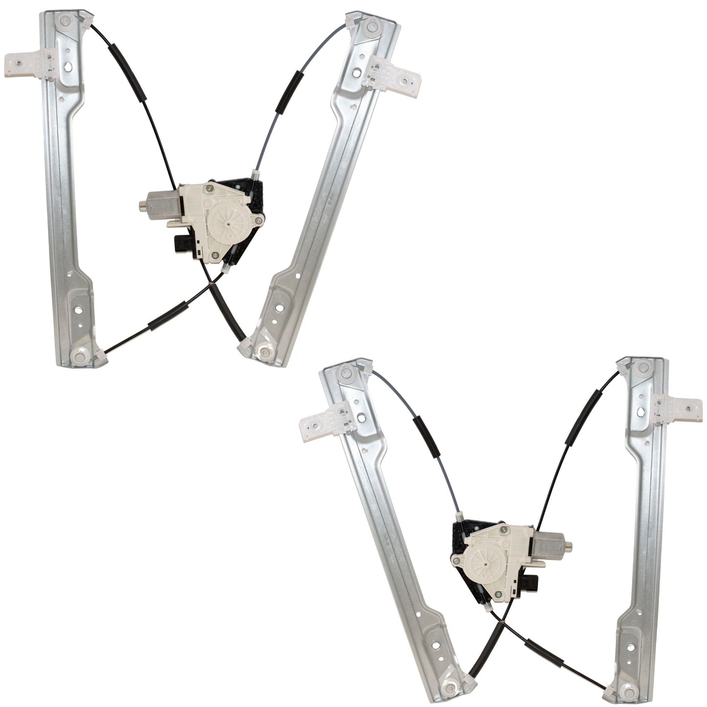 Power Window Regulator With Motor Assembly 2 Piece Set Front Driver Side Left Passenger Side Right For 2019-2025 RAM 1500