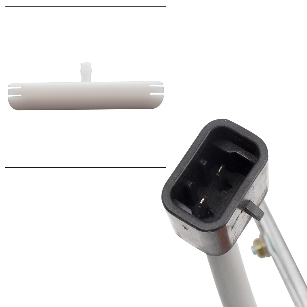 Brock Replacement Front Driver Side Power Window Regulator with Motor and Upgraded Glass Guide Plus Glass Run Channel Guide Clip Compatible With 2012-2019 500/500c 2013-2019 500e