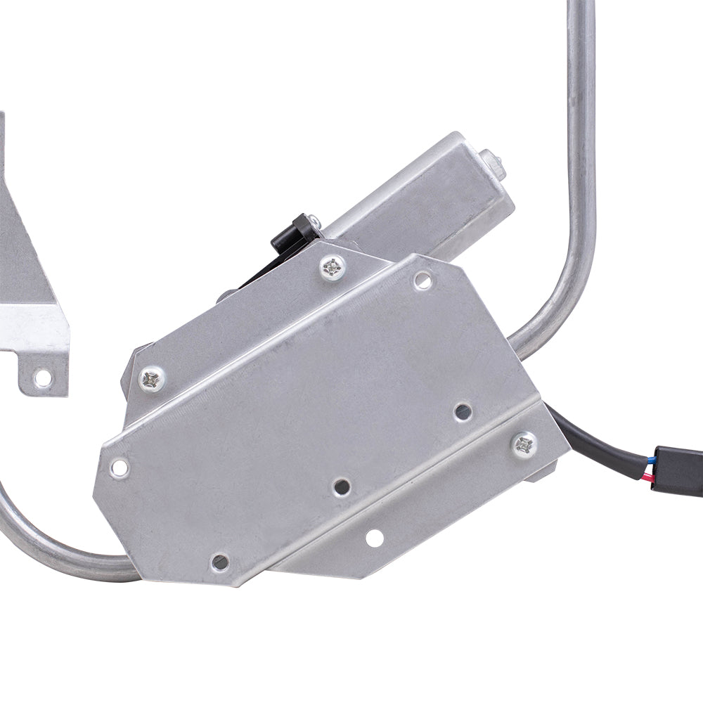 Brock Replacement Front Driver and Passenger Side Power Window Regulators with Motor Compatible with 2000-2007 Paystar & 2000-2007 9000 Series