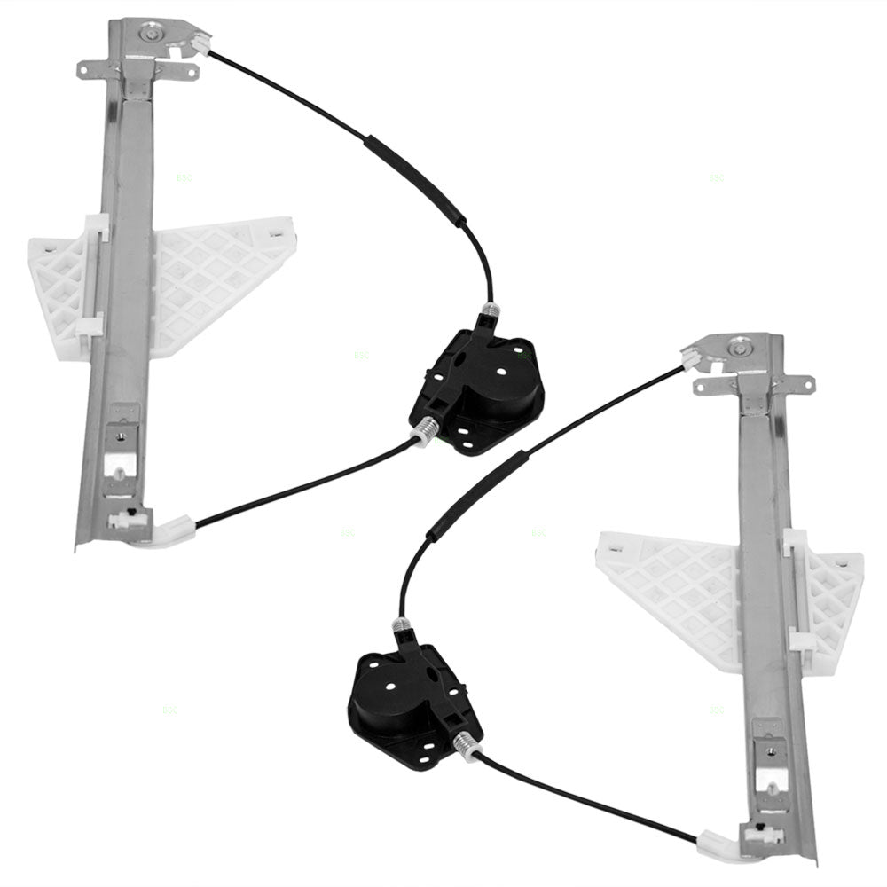AutoandArt Replacement Driver and Passenger Rear Power Window Lift Regulators Compatible with 01-04 SUV 55363285AD 55363284AD