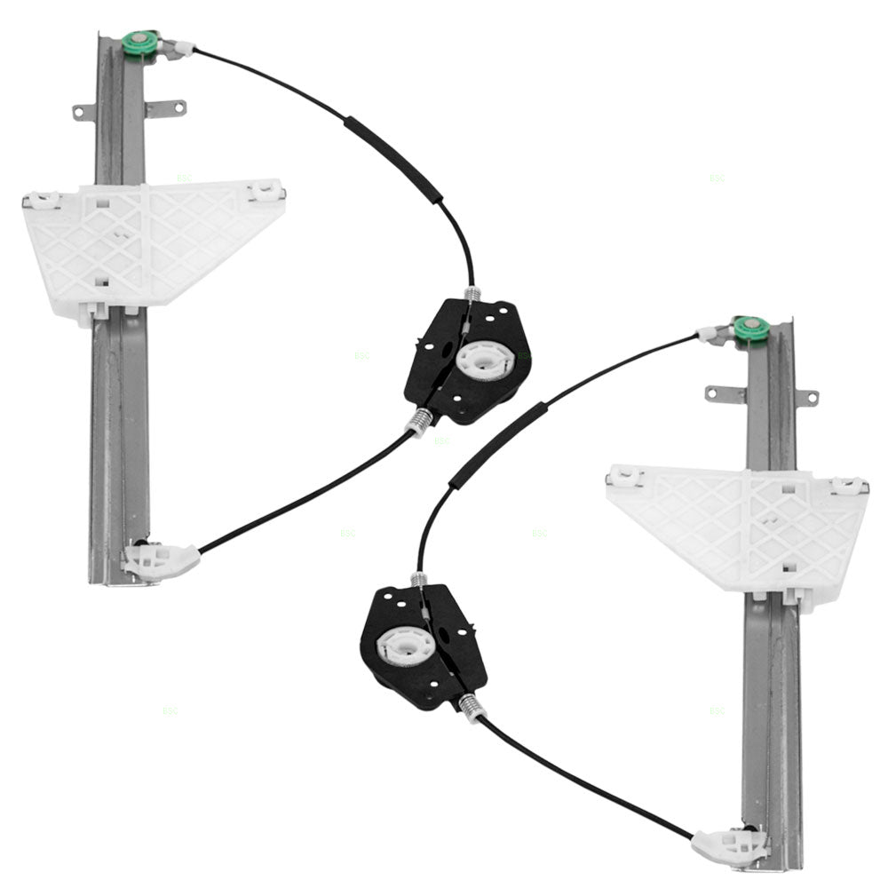 AutoandArt Replacement Driver and Passenger Rear Power Window Lift Regulators Compatible with 01-04 SUV 55363285AD 55363284AD