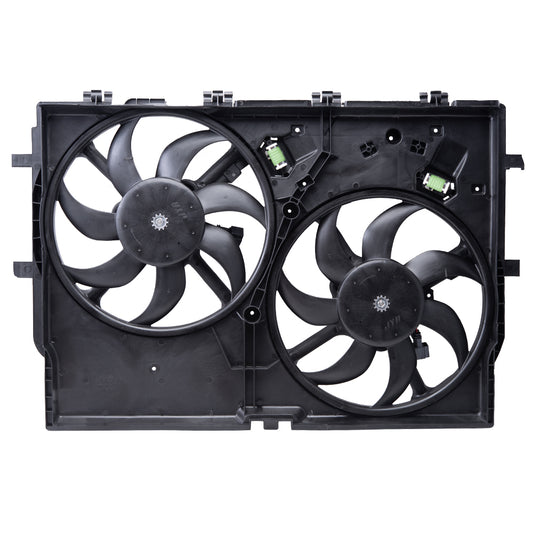 Brock Aftermarket Replacement Dual Cooling Fan Assembly Compatible With 2014-2021 RAM Promaster 3.0L With Air Conditioning