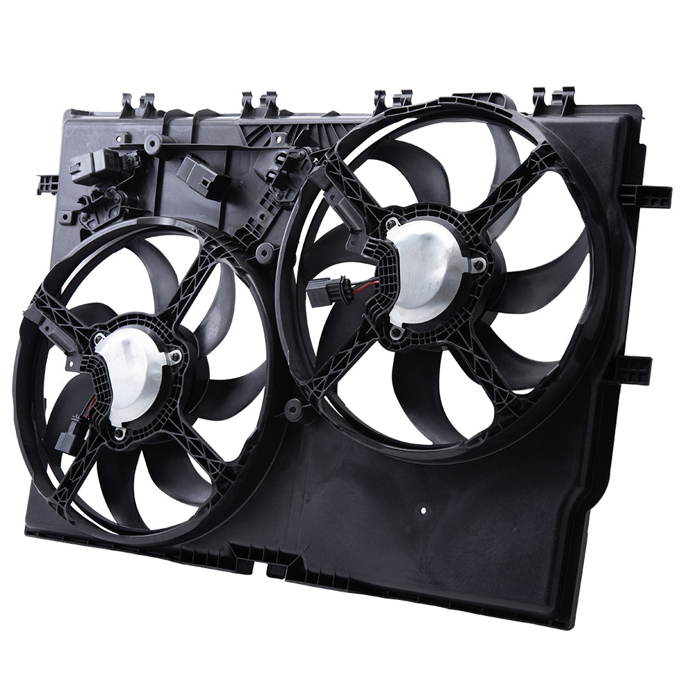 Brock Aftermarket Replacement Dual Cooling Fan Assembly Compatible With 2014-2021 RAM Promaster 3.0L With Air Conditioning