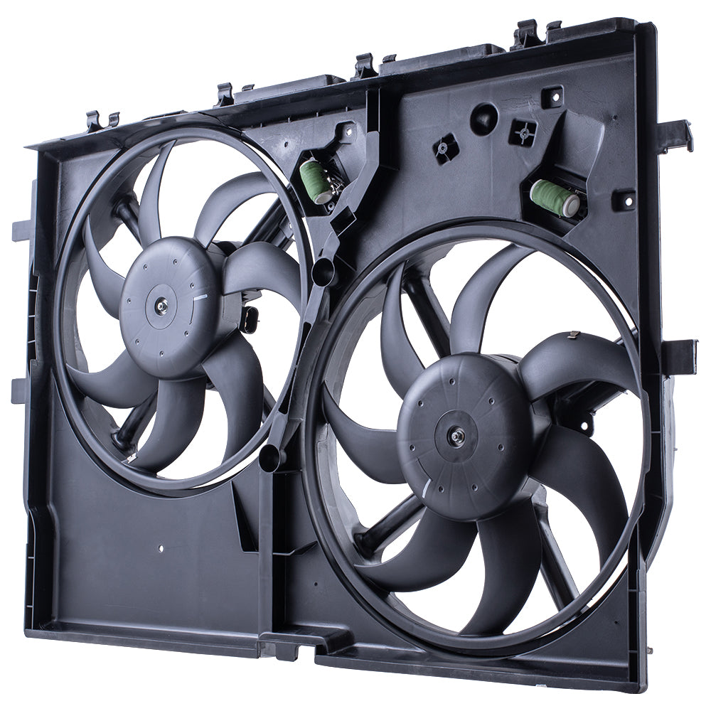 Brock Aftermarket Replacement Dual Cooling Fan Assembly Compatible With 2014-2021 RAM Promaster 3.6L With Air Conditioning