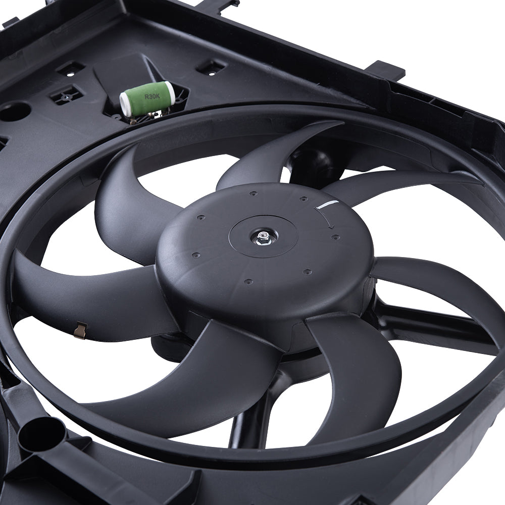 Brock Aftermarket Replacement Dual Cooling Fan Assembly Compatible With 2014-2021 RAM Promaster 3.6L With Air Conditioning