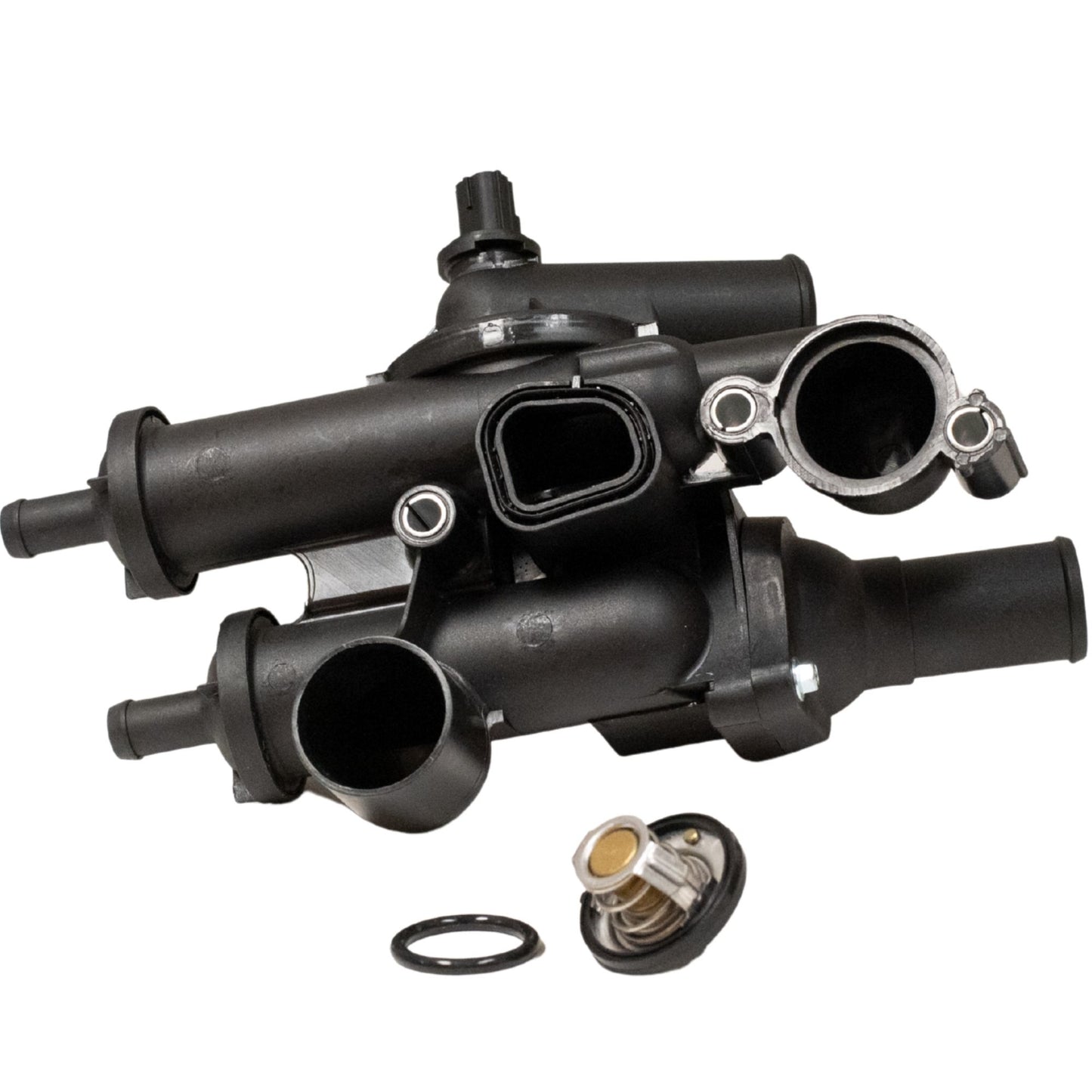 Brock Replacement Engine Coolant Thermostat Housing Compatible with 07-17 Avenger 200 Compass Journey Caliber Patriot Sebring 55111016AC