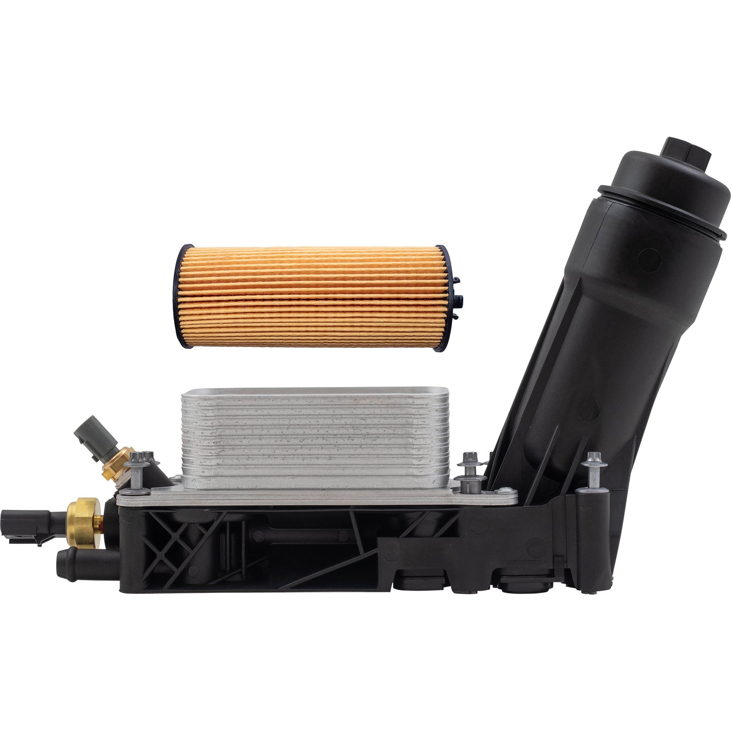 Brock Replacement Engine Oil Filter Housing Adapter with Cooler Assembly Compatible with 2011-2013 Grand Caravan Wrangler Grand Cherokee 3.6L5184294AE 518 4294 AE